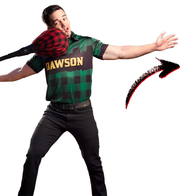 Dawson lumberjack getting hit