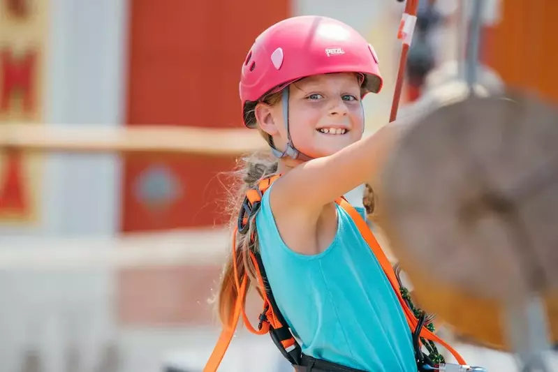 Child at the Lumberjack Feud Adventure Park