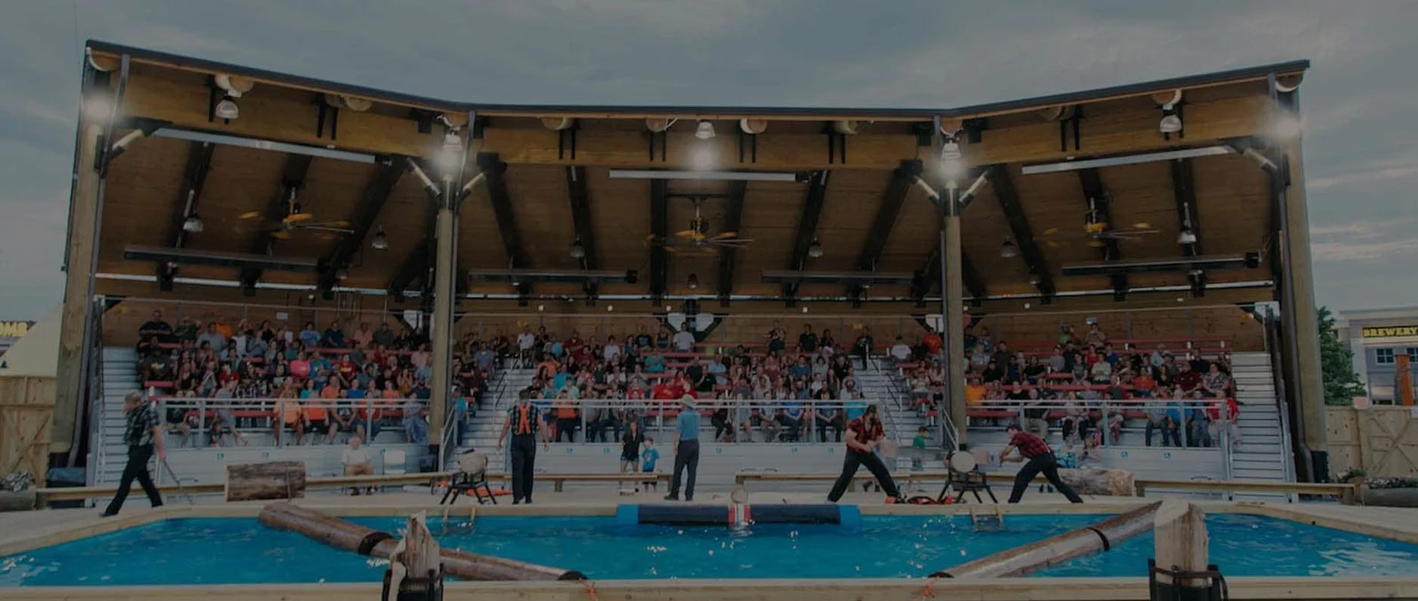 McGraw family competing in Lumberjack Feud show