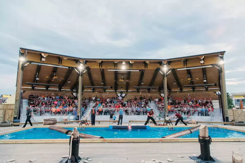grandstand at lumberjack feud