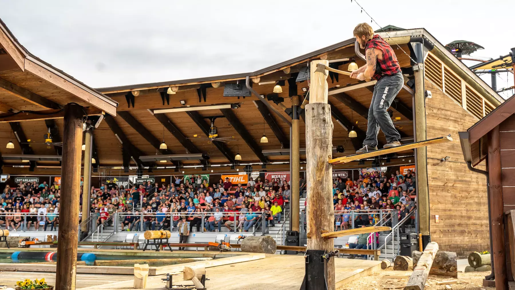 Lumberjack Feud Spring Board