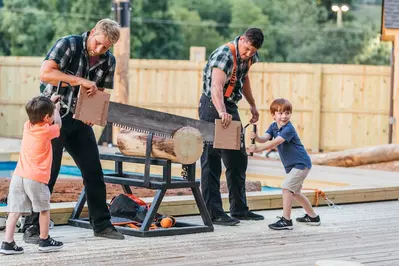 lumberjacks with kids
