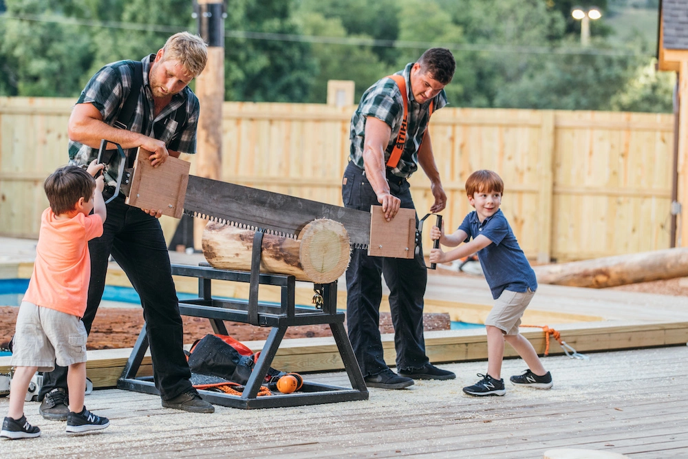 lumberjacks with kids